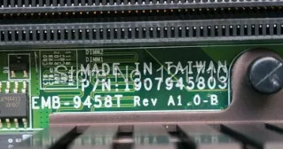 Industrial equipment board EMB-9458T REV A1.0 B