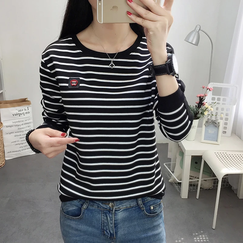 Sudaderas Mujer 2022 Spring Autumn Korean Fashion Womens Clothing Casual Striped Women Pullover Sweatshirt Long Sleeve Pullovers