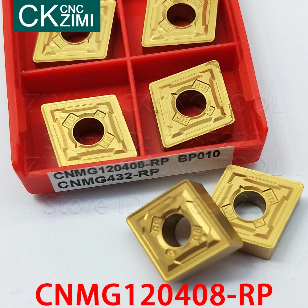 CNMG120408-RP BP010 CNMG432-RP твердосплавная вставка внешние Токарные вставки инструменты CNC металлический токарный инструмент CNMG для нержавеющей стал...
