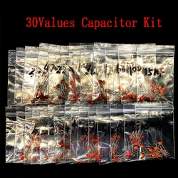 300pcs 30value Ceramic Capacitor Set Pack 2PF-0.1UF Electronic Components Package Capacitor Assorted Kit Samples Diy