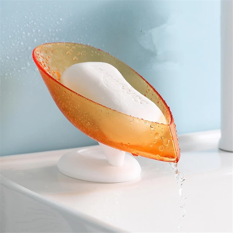 

Soap Holder Leaf Shaped Shower Soap Shelf Bath Soap Box Vertical Suction Cup Laundry Soap Dish Storage Tray Bathroom Supplies