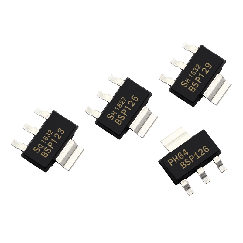 10 Pcs/Set Polouta BSP123 SOT223 MOSFET Field Effect Tube Transistors SMD Triodes Electric Acoustic Components Kits Arduino Nano