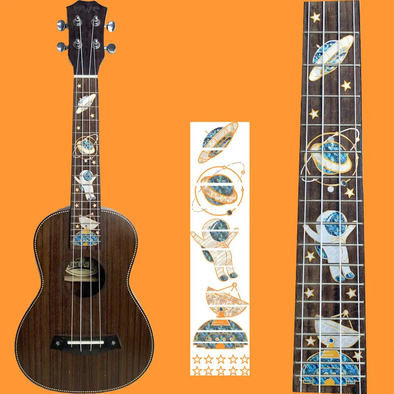 Animals Cartoon Guitar Fretboard Decals Inlay Sticker Guitar Neck Headstock Guitar Bass Ukulele Thin Sticker Accessories