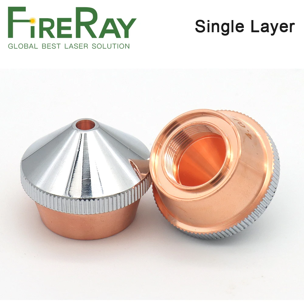 FireRay DNE Loại Laser Đầu Phun 1 Lớp Hai Lớp Mạ Chrome Dia.28 H22 M14 Cho DNE Sợi Laser cắt