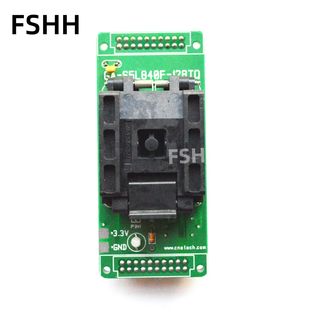 GA-S5L840F-128TQ Programmer Adapter FPQ-128-0.4-02 FPQ128 LQFP QFP128 Adapter IC Test Socket 0.4mm