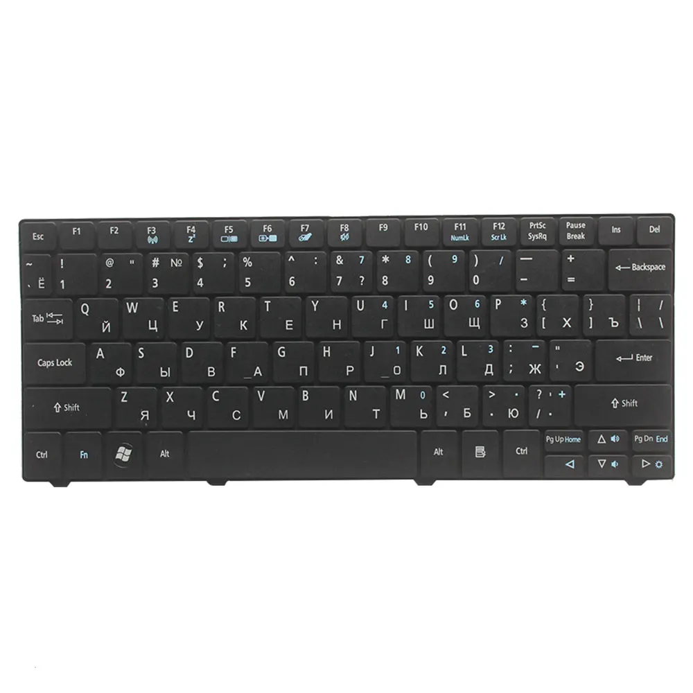 Russian laptop keyboard for acer Aspire One 200 FO200 201 9Z.N3C82.R1D NSK-AQR1D 9ZN3C8201D MS2298 MS2297