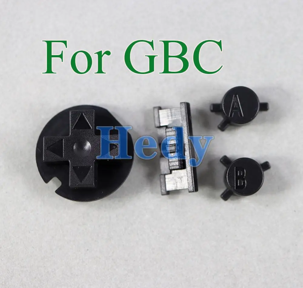 

10 комплектов пластиковых кнопок включения/выключения и клавиш для Gameboy Color GBC, цветные кнопки для GBC, D-пады, кнопки A и B