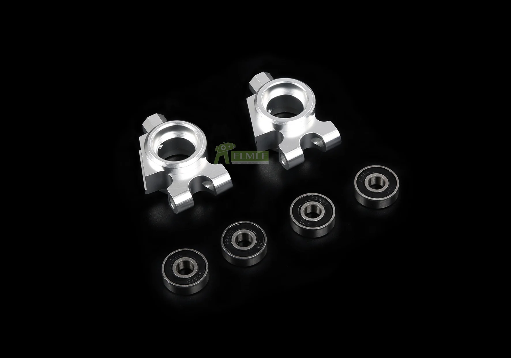 Alloy CNC Front and Rear Wheel Bearing Base Set Fit for 1/6 HPI FG Monster Hummer Truck ROFUN ROVAN Big Monster RC CAR Toy PARTS