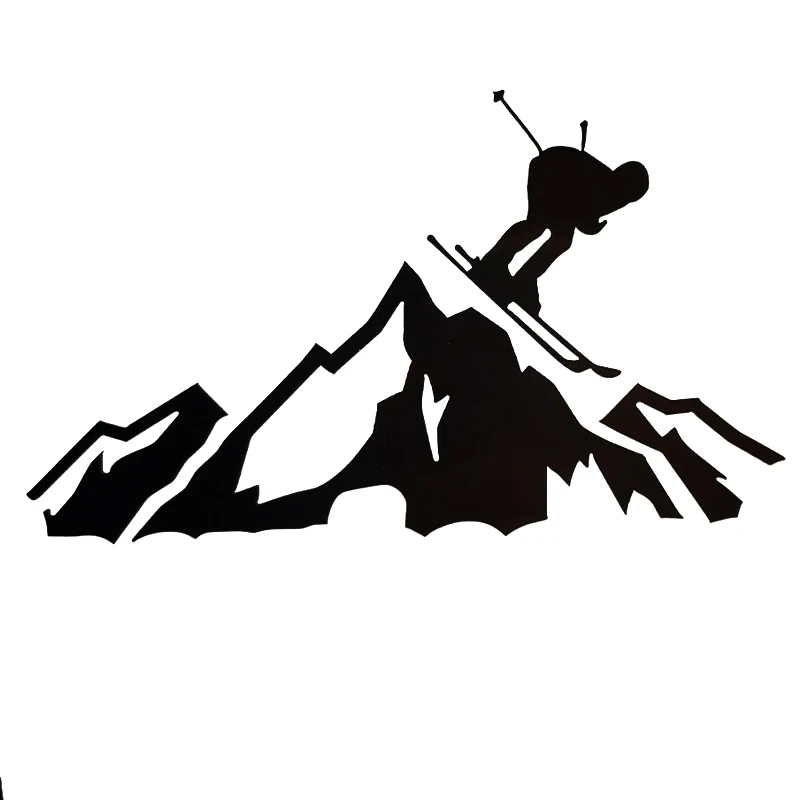 

16*9,6 см горный лыж виниловая наклейка крутая графика мотоцикл фотография автомобильное окно ноутбук автомобиль стилинг