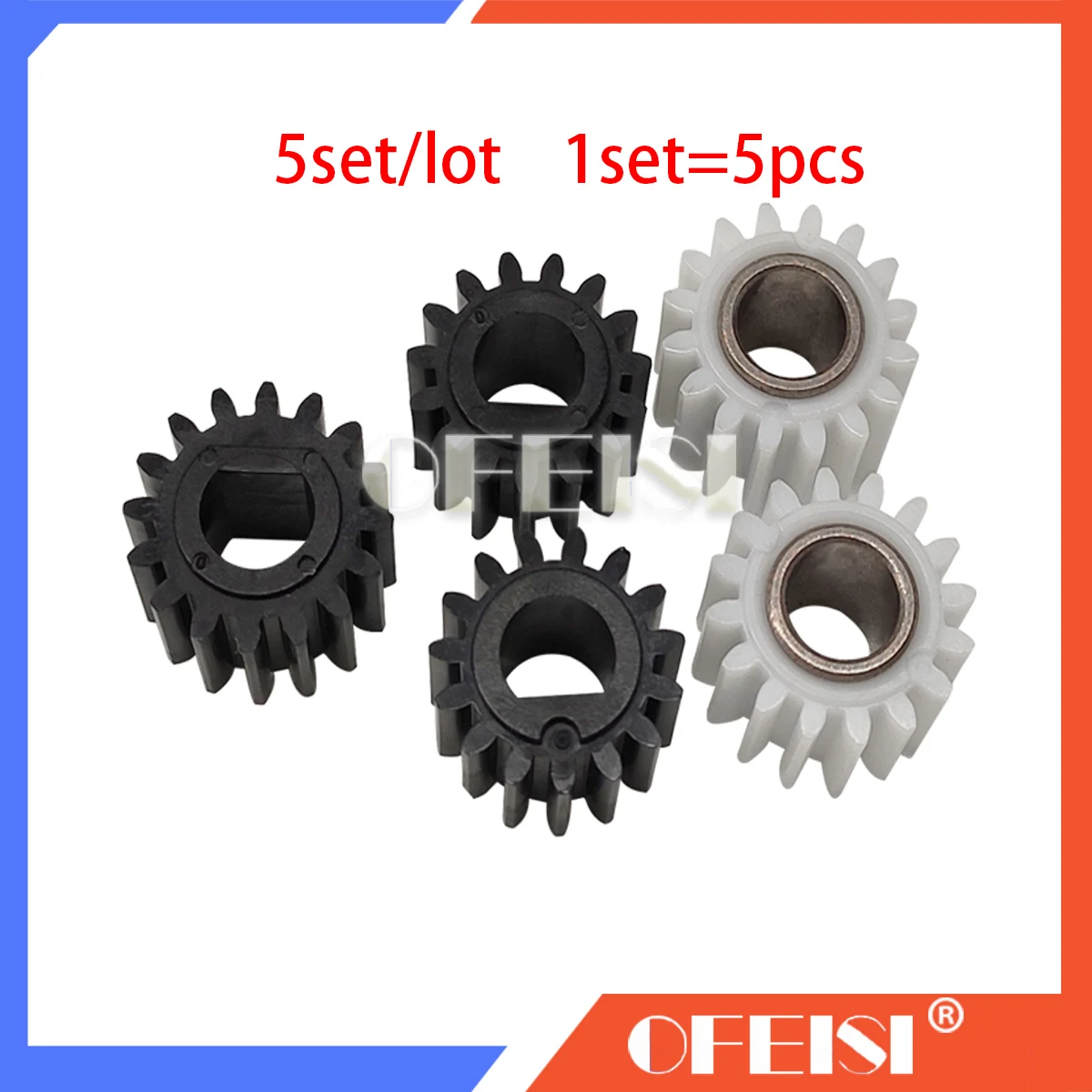 

5SETX B039-3062 B039-3060 B039-3245 Developer Gear Kit Set for Ricoh Aficio 1015 1018 2015 2018 3025 3030 MP1600 MP2510 MP3010
