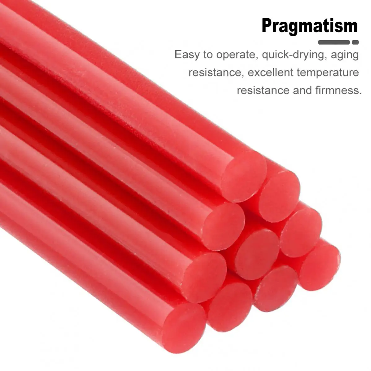 5-100 pièces/ensemble 7mm x 100mm rouge pistolet thermofusible bâtons de colle pistolet adhésif outils de bricolage pour pistolet à colle thermofusible réparation alliage accessoires