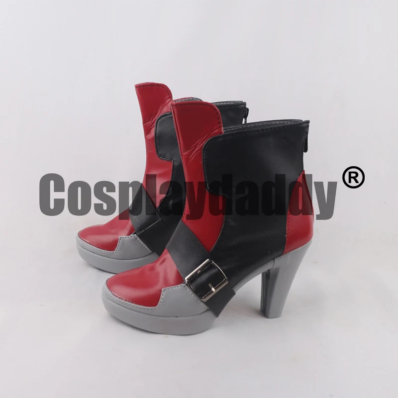 LOL The Grand Duelist Lunar Beast Fiora Laurent Cosplay Shoes Heel Boots Booties S008