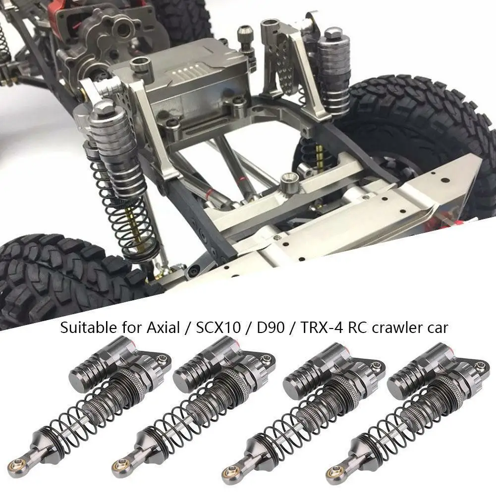 

4 шт. 100 мм регулируемый металлический амортизатор длины для Axial SCX10 TRX-4 RC 1:10 гусеничный автомобиль обновленный Ремонт Запасные части