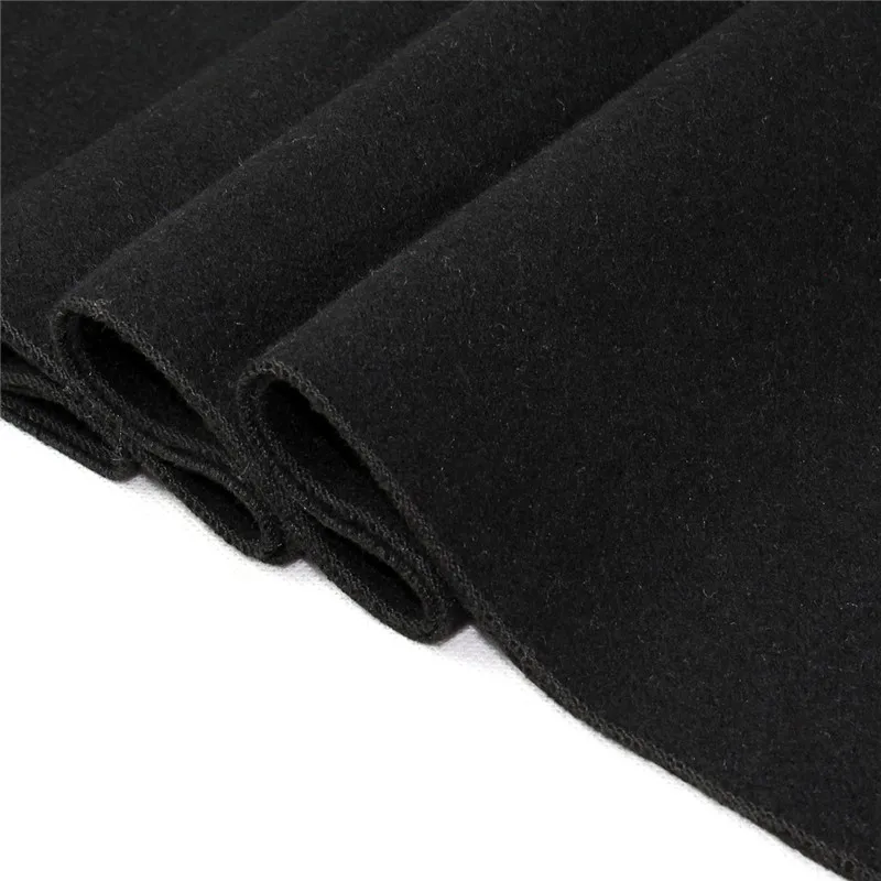 Fashion Men Soild Color Cashmere Scarf Winter Thicken Warm Pashmina Shawl Man Black Gray Casual Scarves Tassel Foulard Bufanda