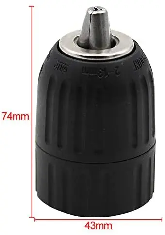 2-13Mm Dung Tích Móc Khóa Mũi Khoan Chuck Cờ Lê Adapter 1/2-24UNF Núi Con Quay Trong Và Thon Gọn Lỗ Kẹp dung Lượng