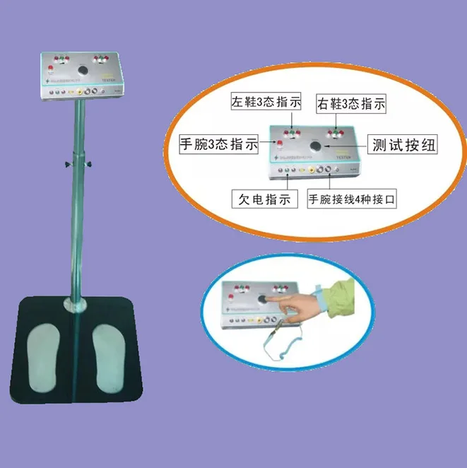 SL-031 Comprehensive Tester for Human Body Feet Electrostatic Analyzer shou wan Available with Access Control