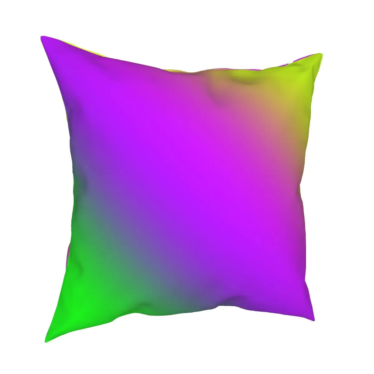 PLAIN SOLID COLOR OMBRE ELECTRIC GREEN PURPLE LIME Square Pillowcase Printed Decorative for Room Cushion Cover Wholesale