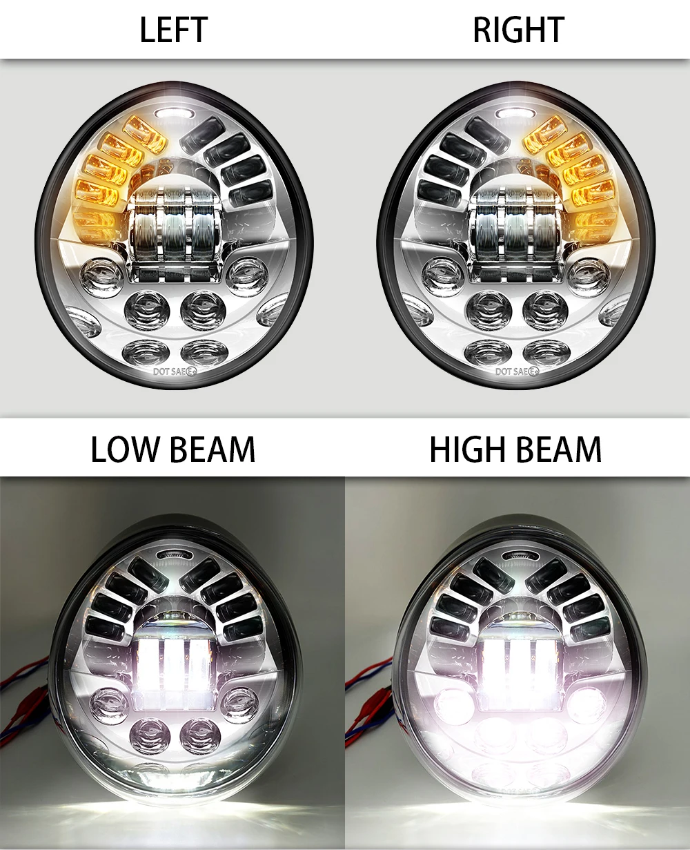 

VRSC/V-ROD LED Headlight With daytime running light vrod headlight oval for V Rod VRSCF VRSC V-Rod Muscle VRSCR