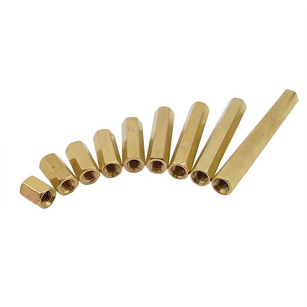 

10Pcs/lot M3 Female to Female Brass Standoff Spacer Hexagonal Stud Spacer Hollow Pillars 6mm-40mm