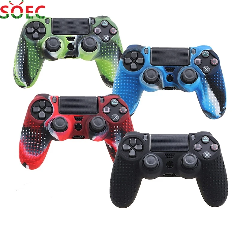 

1pcs Hot Sale Anti Slip Silicone Protective Skin Case For Dualshock 4 PS4 DS4 Pro Slim Controller Cover Analog Grip Case Cover