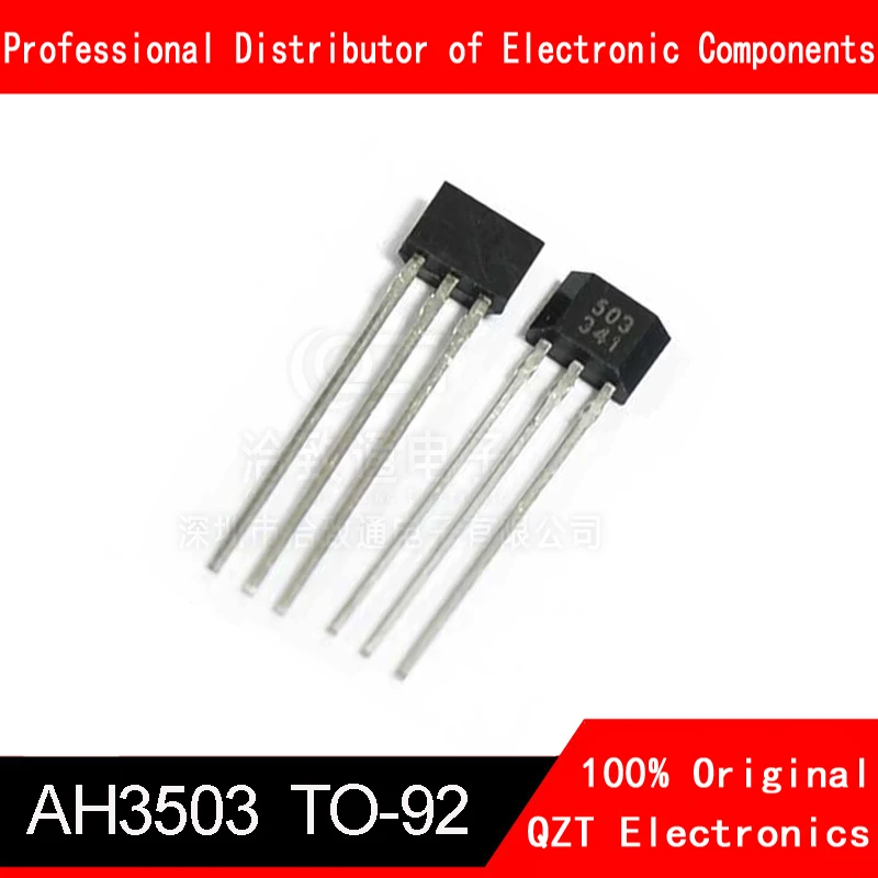 10pcs AH3503 TO-92 3503 TO92 UGN3503UA UGN3503 Casing Hall Effect Sensor Hall Sensor Motor