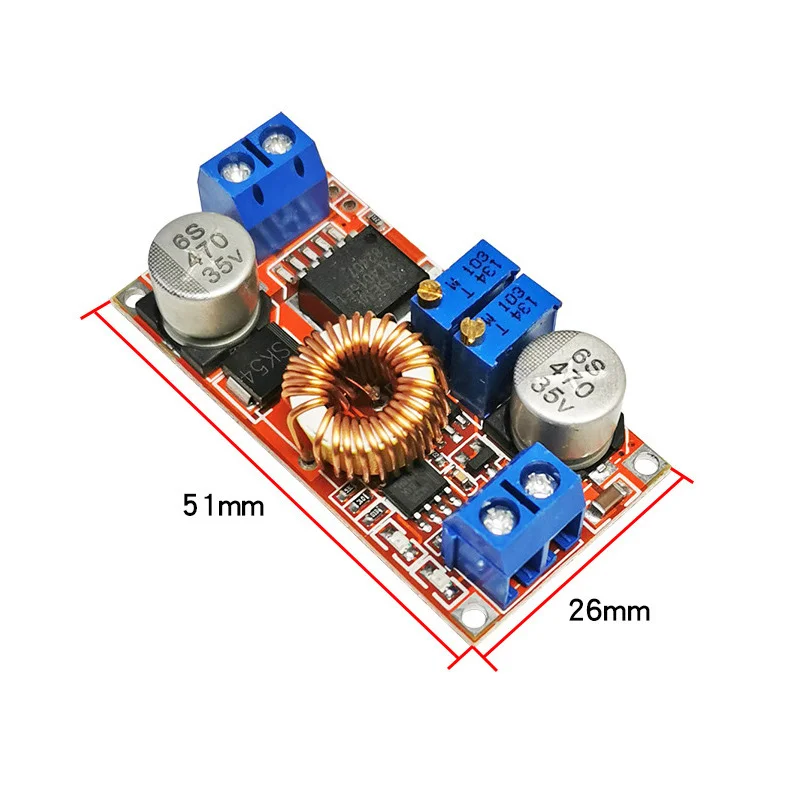 Regulador de voltaje constante XL4015 DC-DC, fuente de alimentación reductor, cargador de placa de 5V-32V-0,8 V-30V 5A, 10 Uds.