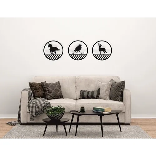 UNT Triple Animal Set Wooden Decorative Table UNT-006