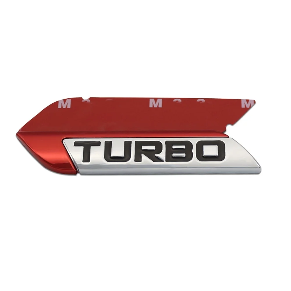 DSYCAR 3D Metal TURBO Turbocharged Car sticker Logo Emblem Badge Decals Car Styling DIY Decoration Accessories for Frod Bmw Ford