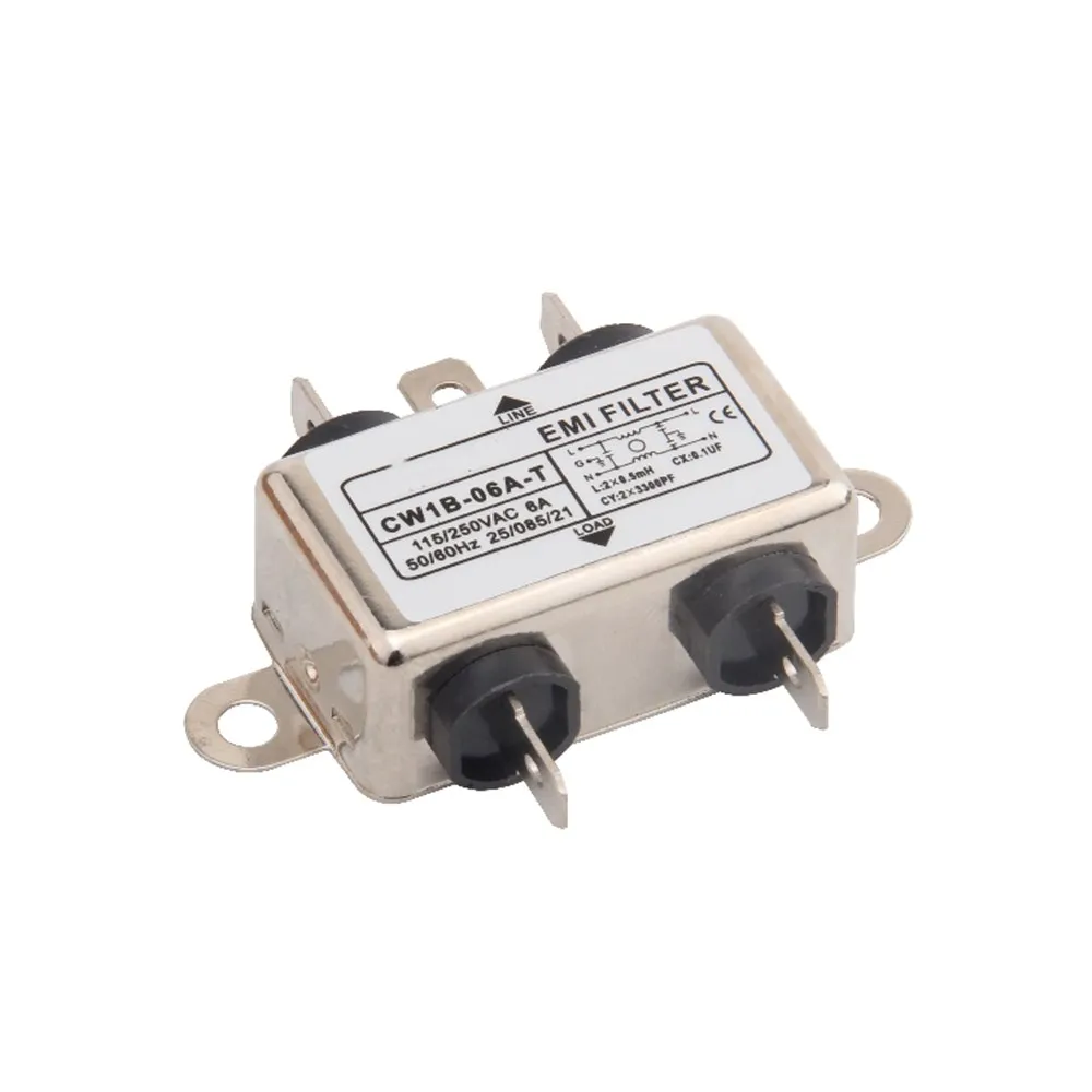 Filtro EMI CW1B-06A-T 6A 115V 250V CW1B 50/60HZ