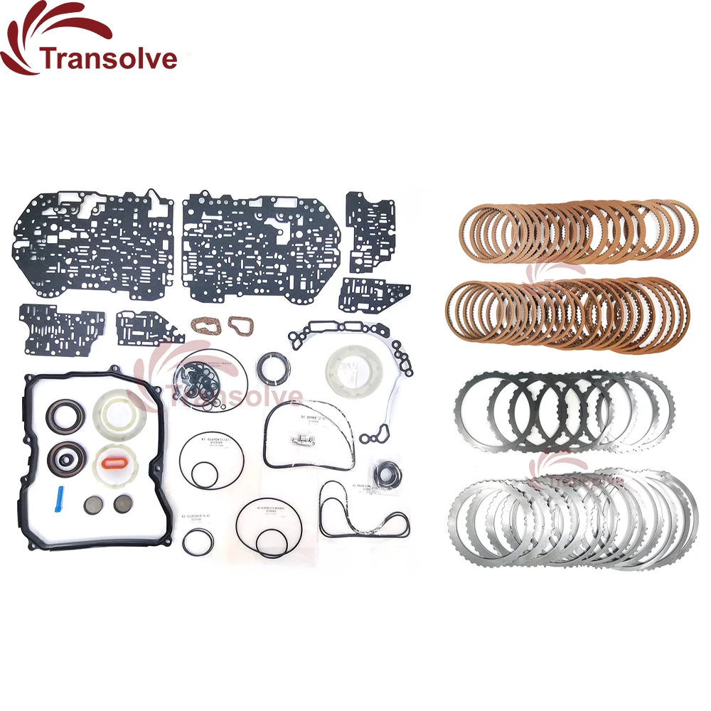 Auto Transmission Master Rebuild Kit Overhaul With Rings Seals Gaskets For TF60SN 09G VW Tuan Magotan Car Accessories Transolve