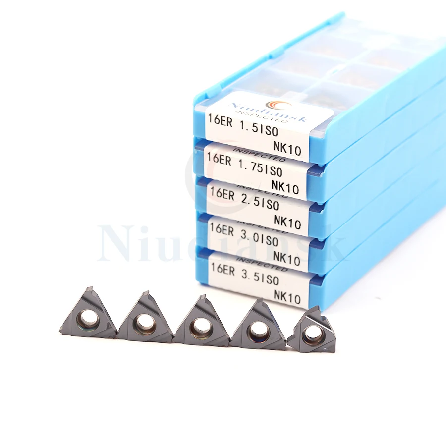16ER 0.50 Iso 0.75 1.0 Iso 1.25 Iso 1.50 Iso 1.75 Iso 3.0 Iso NK10 Carbide Insert Draad Insert Cnc draaibank Gereedschap Draaien Insert