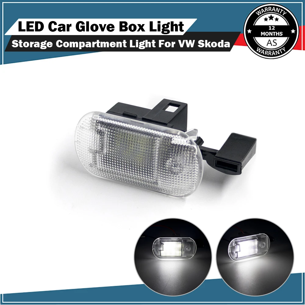 1 szt. 12 V LED oświetlenie schowka oświetlenie schowka 1J 0947301   1J 0947311   dla VW Golf Mk4 Bora Touran Caddy Skoda Octavia