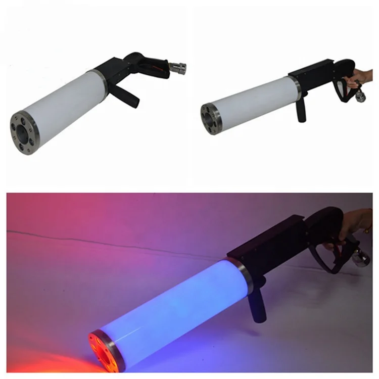 New type handhold LED CO2 DJ Gun with battery Led CO2 Jet Machine co2 pistol gun for Disco Club KTV Pub Party KTV Stage effect