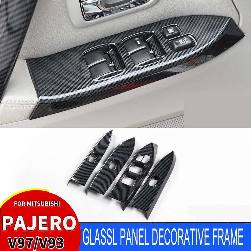 

Applicable to Mitsubishi Pajero v97v93v87Left hand drive modified interior Pajero carbon fiber glass lifting panel frame