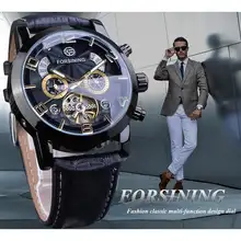 Fashion Black and Gold Mechanical Watch for Men #3