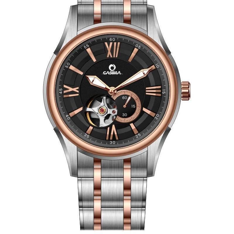 CASIMA Fashion Dress Sapphire Calendar Stainless Steel Waterproof  Automatic Mechanical Watches for Men With Watch Box 6901