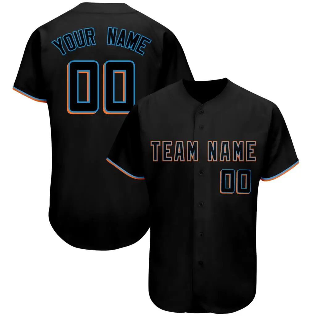 Top Quality Baseball Jersey Print Your/Team Name/Number Customized Active V-neck Soft Hip Hop Shirts for Adults/Youth