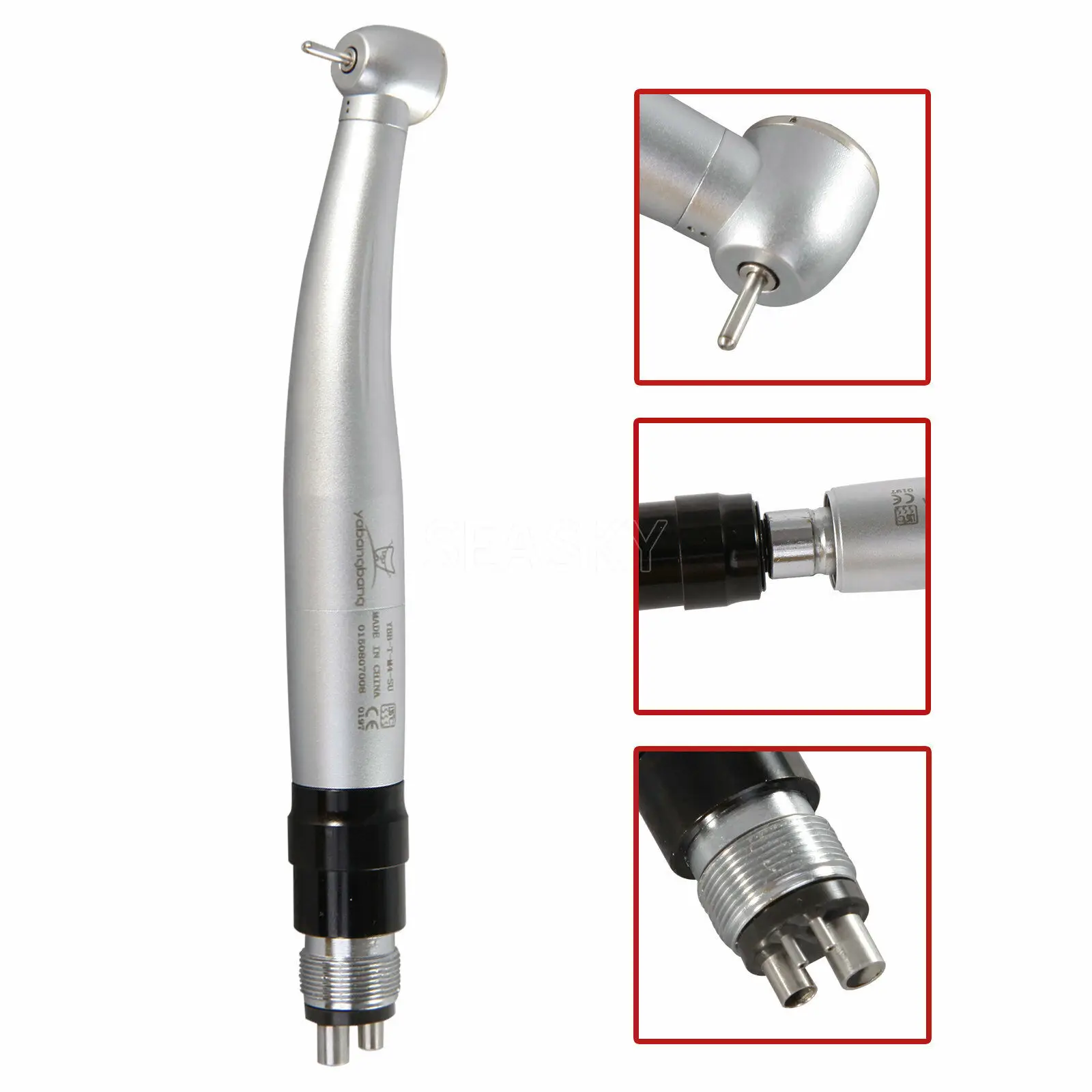 

NSK Style Dental High Speed Handpiece Large Torque Single Water Spray Turbine With Quick Coupler 360 Swivel 4Hole