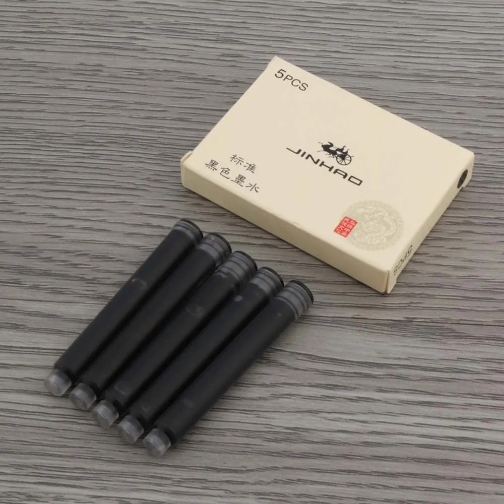 5pc jinhao ink Chromatic Standard replacement green red brown 2.6mm Fountain Pen ink Stationery Office School Supplies