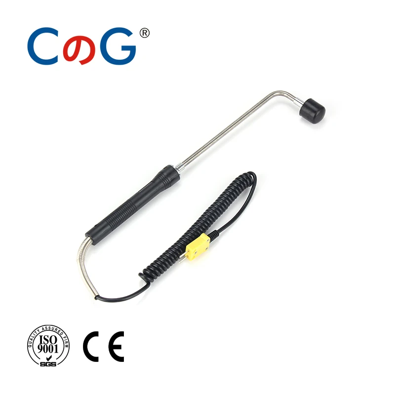 CG WRNM-01/02 K Type Temperature Sensor Probe Hand Holder Temperature Controller Surface Thermocouple For Hot Roller