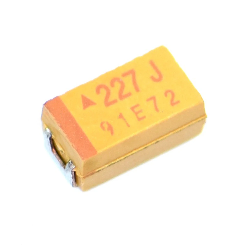 Original 10pcs/   6032C 6.3V 220UF ±10% TAJC227K006RNJ Tantalum Capacitor