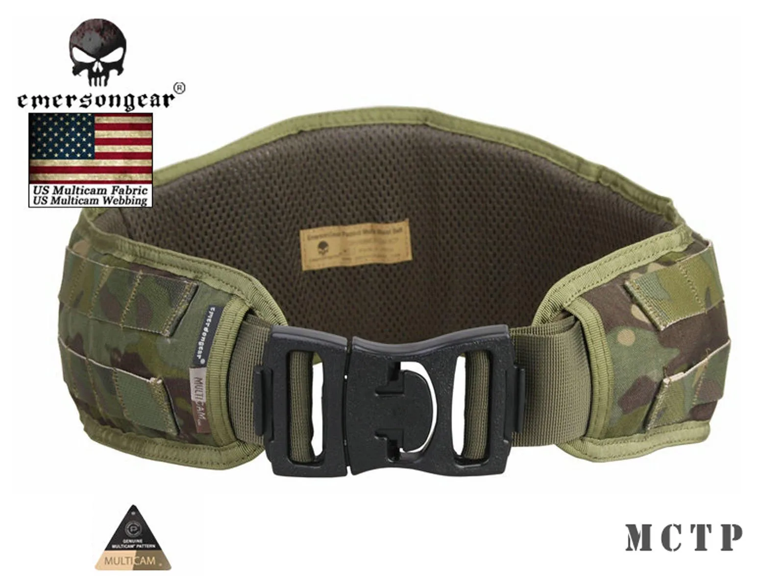 

Emersongear-Molle Padded Molle Waist Belt, Tactical MC Tropic EM9086, Airsoft Combat