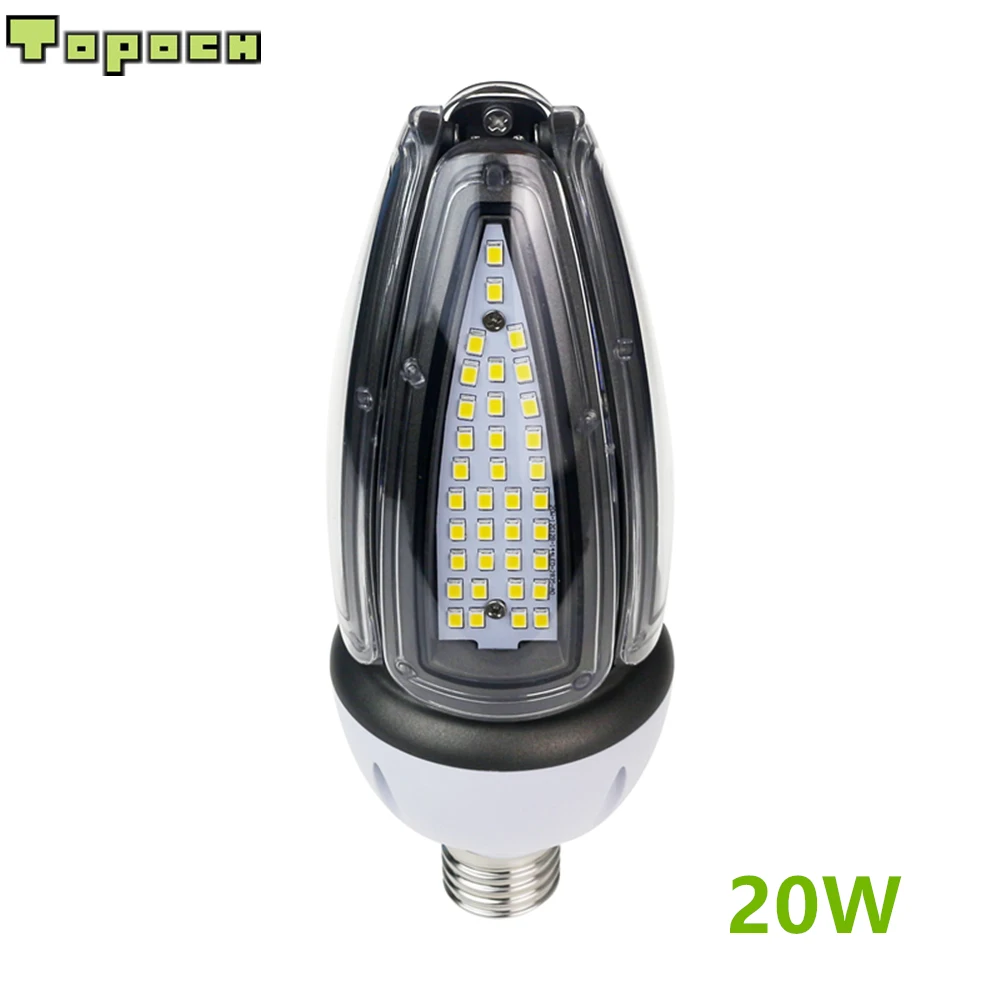 

Topoch Light Bulb Corn LED E27 IP65 120LM/W 10W 20W UL CE Listed CFL HID Replacement 100-277V for Post Acorn Path Lamp Fixture