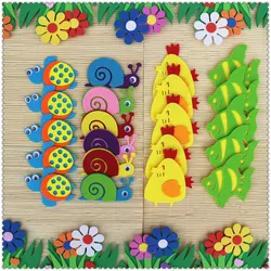 T-N Non-woven Felt Animal Monkey Panda Kangaroo Chicken DIY Pack Kindergarten Decoration Primary School Classroom Wall Stickers