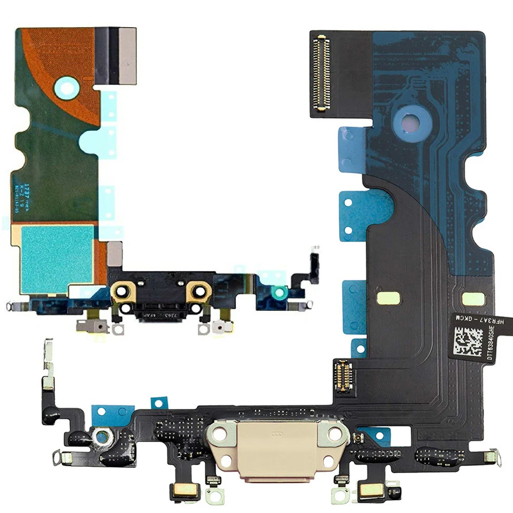 

USB Charging Dock Port Flex Cable With Microphone For iPhone 8 Replacement