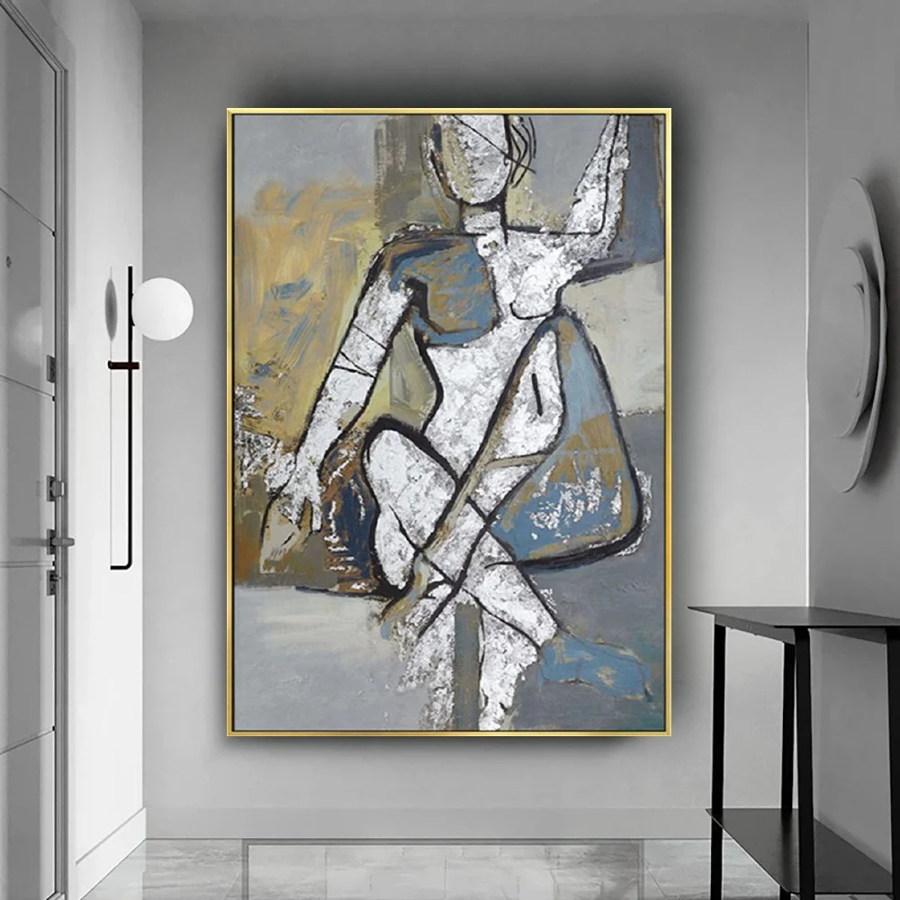 

Abstract Character Wall Pictures Picasso Works Wall Art Canvas Painting Nordic wall decor home hand oil Painting for room Decor