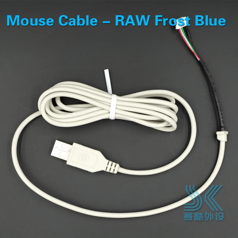 USB Mouse Cable for SteelSeries Sensei RAW XAI Kinzu Kana V2 V3 PVC Nylon wire power off replacement line gift Mouse Skates