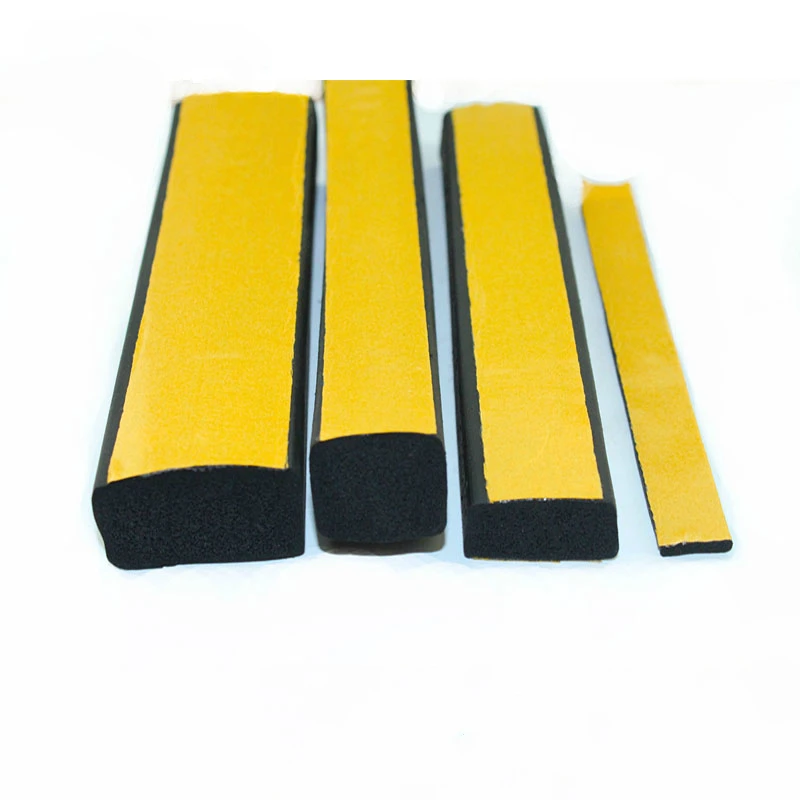 2/3/5/10mm EPDM Self Adhesive Foam Sealing Tape Strip EPDM foaming square strip