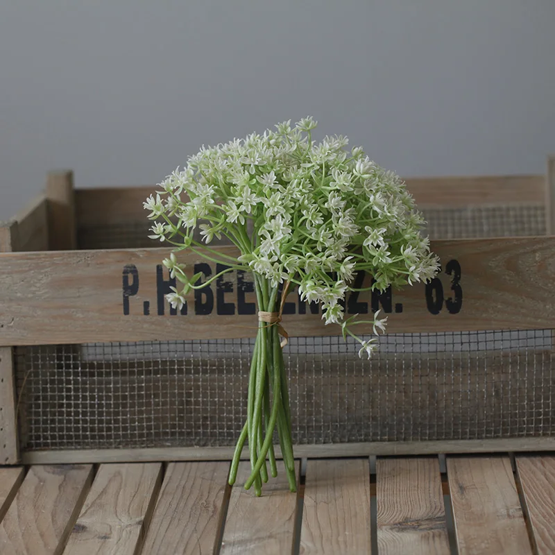 Plastic Flowers Bouquet Baby's Breath Bundle Artificial Plants Diy Accessories Bride Holding New Year Party Home Decor