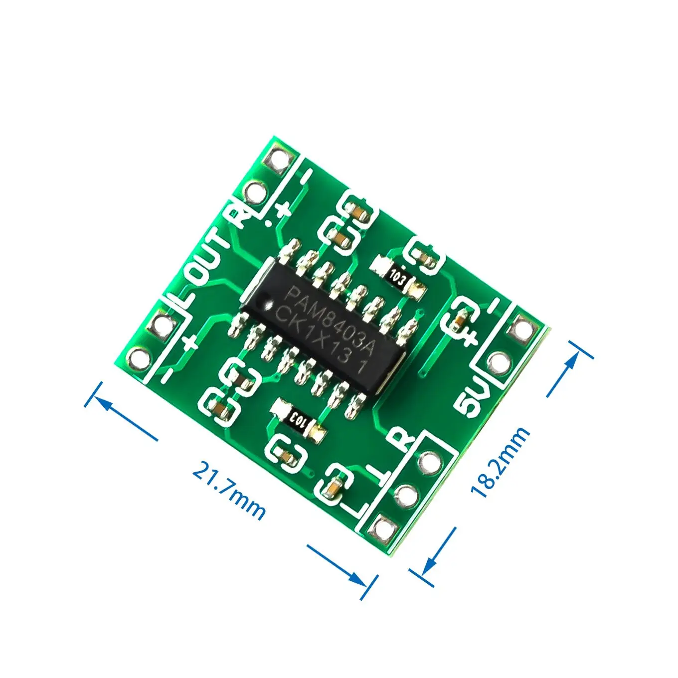 LTRIG custom 1Pcs PAM8403 Super mini digital amplifier board 2 * 3W Class D digital amplifier board efficient 2.5 to 5V USB